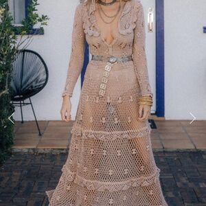 Chasing Unicorns wish you were here nude maxi